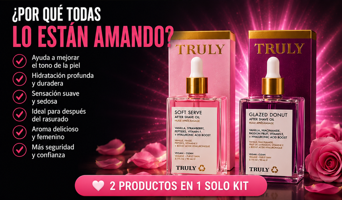 Kit Truly Rosado + Morado — Fórmula Aclarante & Hidratante  🌸✨ Piel Clara, Suave y Luminosa  desde la Primera Semana